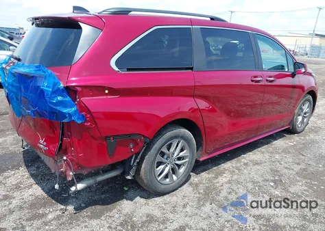 2022 Toyota Sienna Xle из США, поврежденный, VIN 5TDYRKEC7NS092140